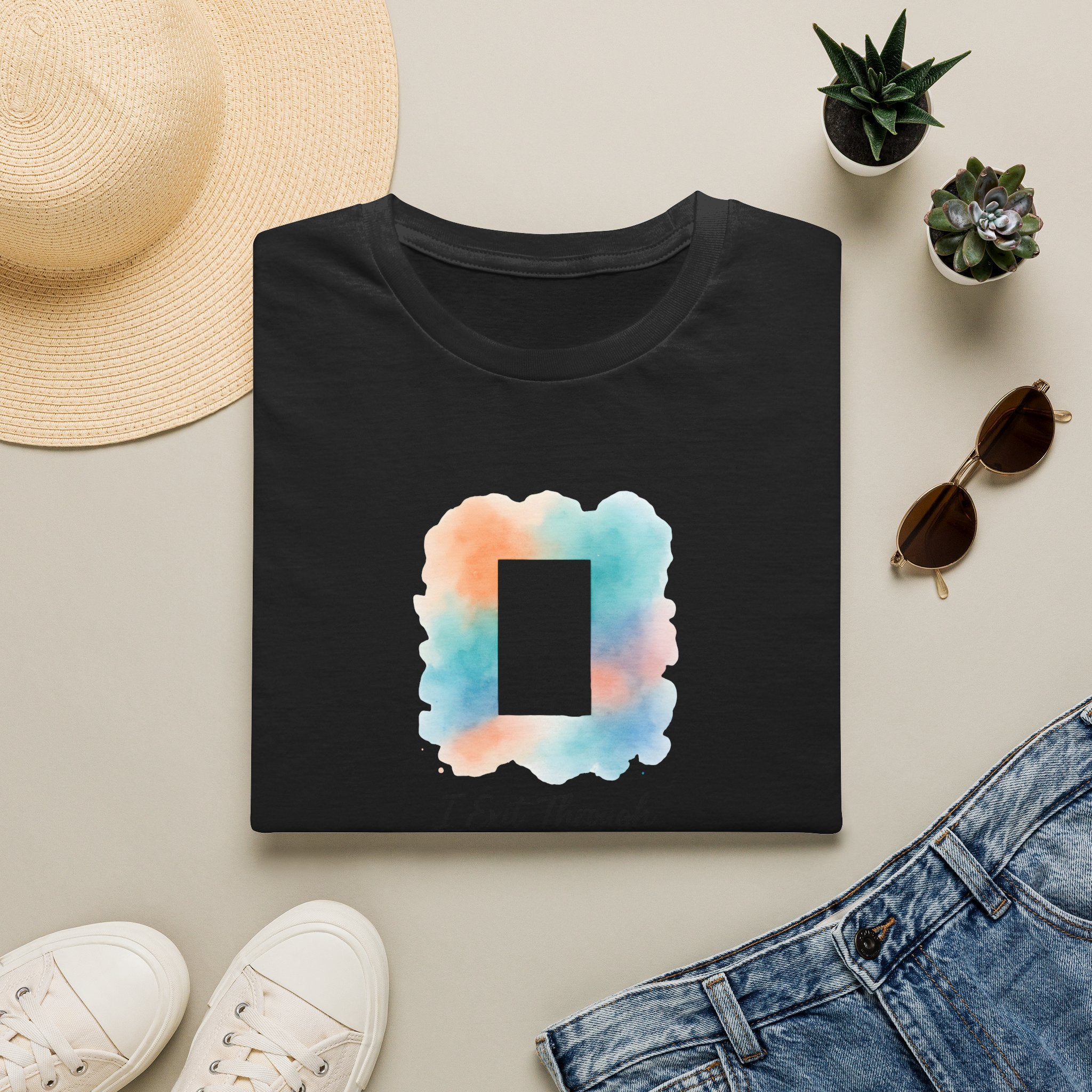 Watercolor Photo Frame T-Shirt