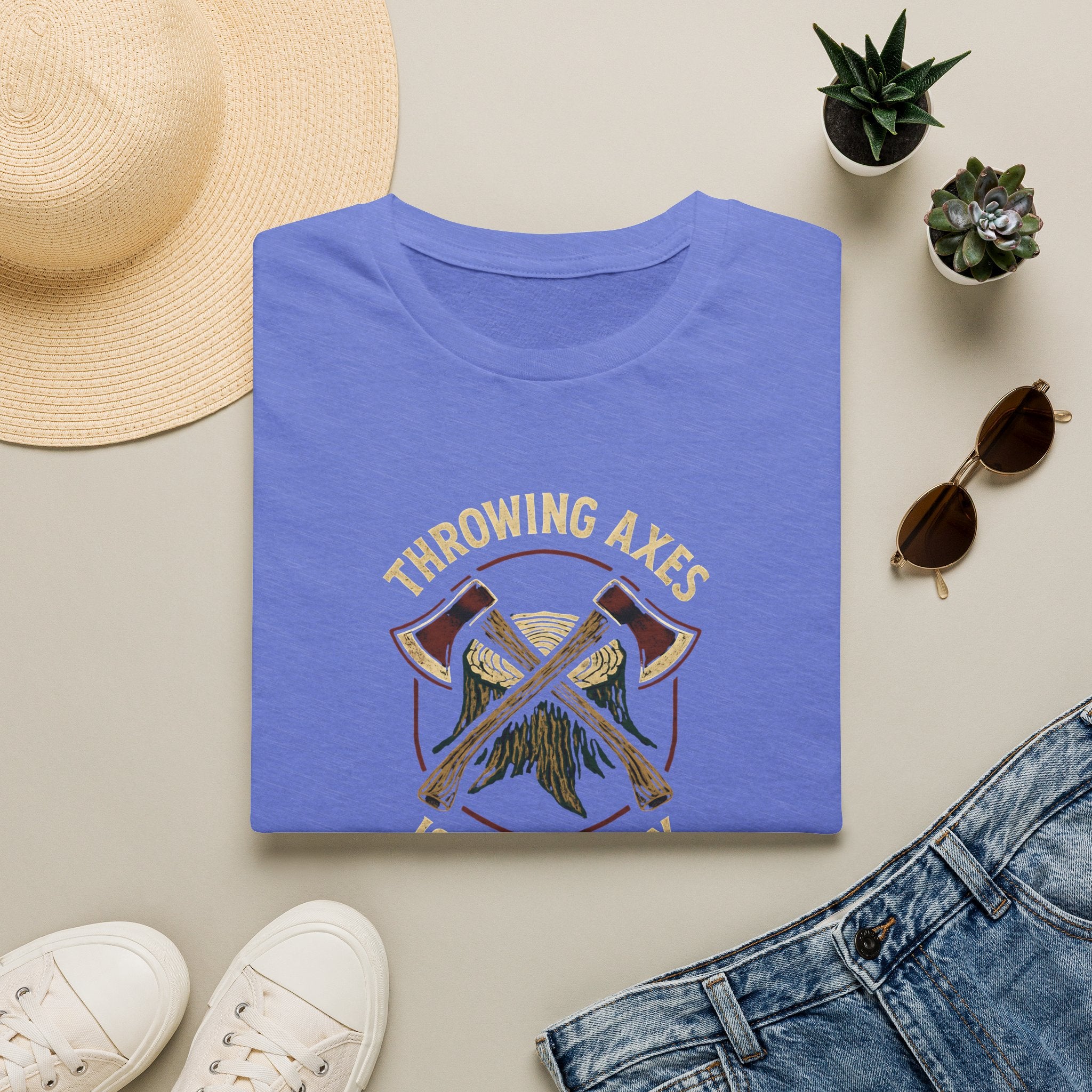 Axes Throwing Hobby T-Shirt